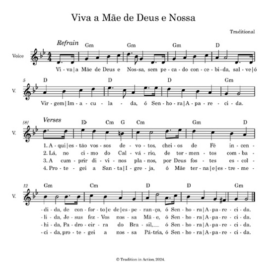 Viva a Mãe de Deus